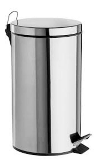 Imagen de Basurero tacho de basura papelera acero Inox. 12lts- Ynter Industrial