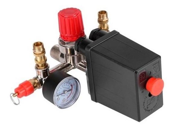 Imagen de Regulador Presion Compresor 2 Y 3 Hp Presostato Y Manometro