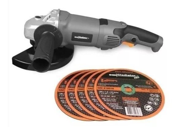 Imagen de Amoladora Angular Eléctrica Gl 1600w + Discos - Ynter