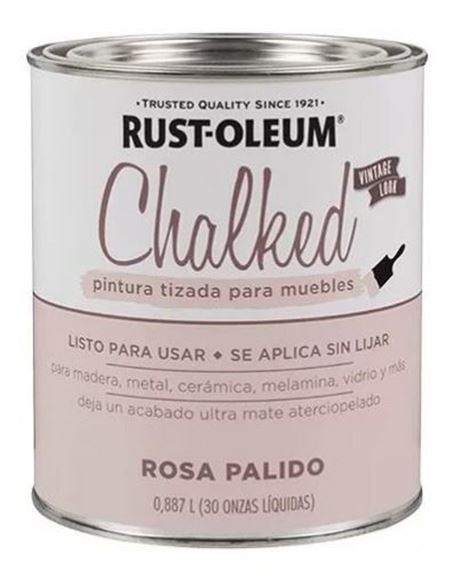 Imagen de Pintura Brochable Rust Oleum Tizado Rosa Palido 0,887 L