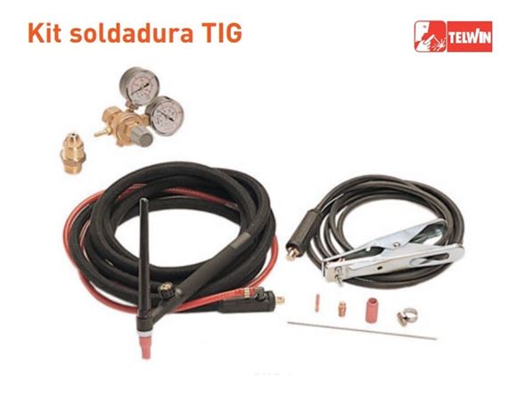 Imagen de Kit Equipo Soldar Telwin Tig Profesional C/manometro - Ynter