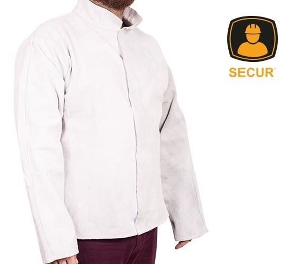 Imagen de Campera Saco descarne Cuero Soldador Para Protección - Ynter