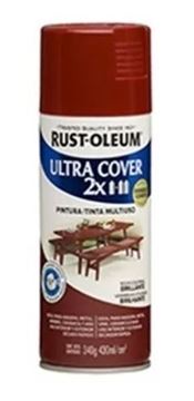 Imagen de Aerosol Rust Oleum Ultra Cover x2 rojo colonial brillante 340g-Ynter Industrial