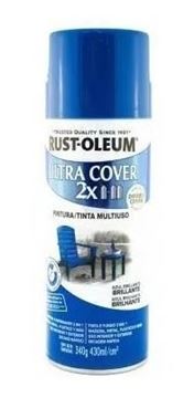 Imagen de Aerosol Rust Oleum Ultra Cover x2 azul brillante 340g - Ynter Industrial