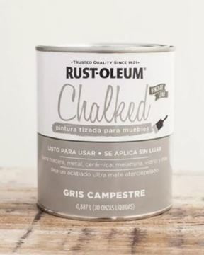 Imagen de Pintura Brochable Rust Oleum Tizado Gris Campestre 0,887 L