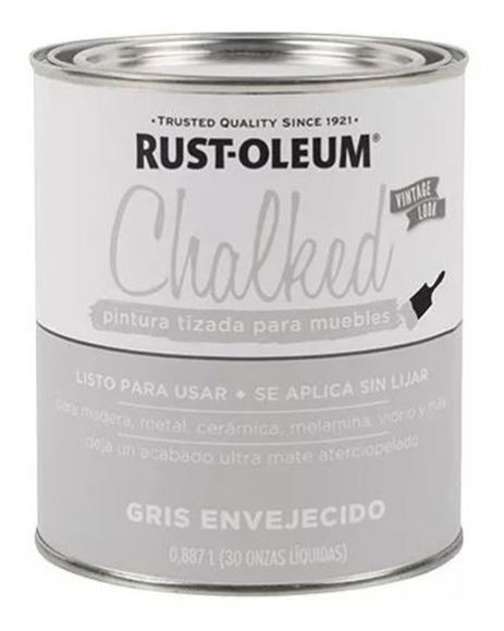 Imagen de Pintura Rust Oleum Brochable Tizado Gris Envejecido 0,887 L