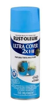 Imagen de Aerosol Ultra Cover Azul Oasis Sat Rust Oleum 340g - Ynter