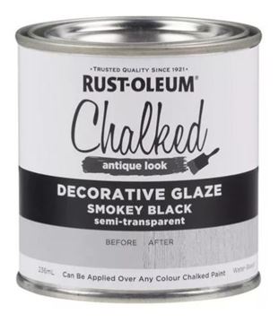 Imagen de Pintura Chalk Negro Ahumado Semi Transp Rust Oleum 0,237g