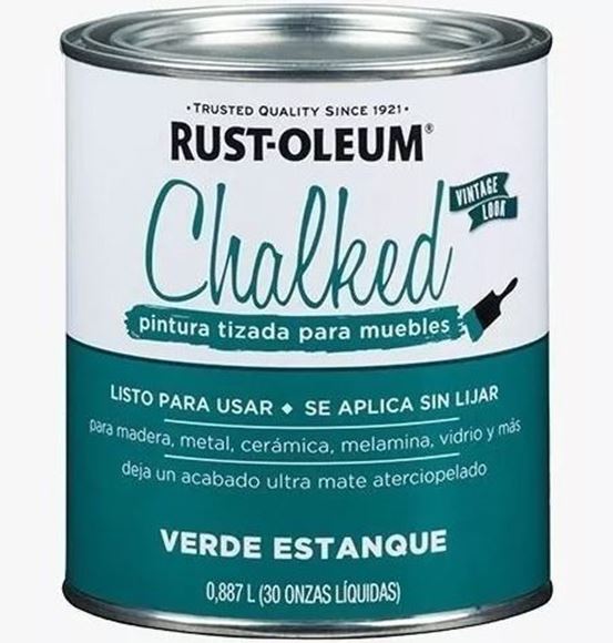 Imagen de Pintura Brochable Rust Oleum Tizado Verde Estanque 0,887 L - Ynter