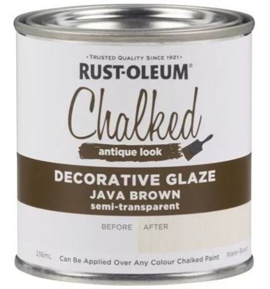 Imagen de Pintura Chalk Marron Semi Transp Rust Oleum 0,237 L - Ynter