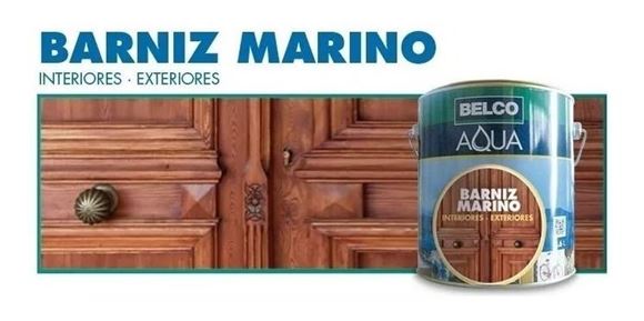 Imagen de Barniz Marino Belco Aqua Interior Exterior 0.9 Lt - Ynter Industrial