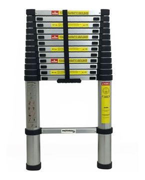 Imagen de Escalera Aluminio Telescopica 1 Hoja 4Mts 150Kg  - Ynter