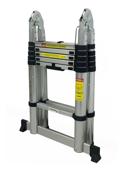 Imagen de Escalera Aluminio Telescopica 2 Hojas 4 Mt Gladiator - Ynter