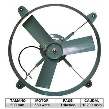 Imagen de Extractor Ind.cilind 600mmtri Fat60-ynter