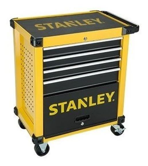 Imagen de Gabinete Metal Rodante Stanley 4 Gavetas 1 Puerta- Ynter