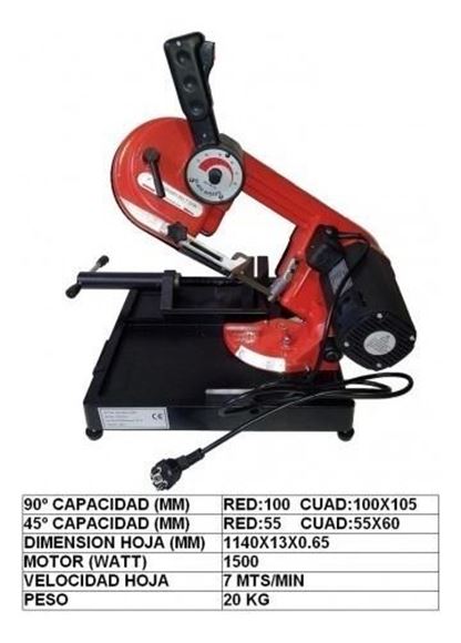 Imagen de Sierra Sinfin 4 1/2 P/metales Mesa- Ynter Industrial