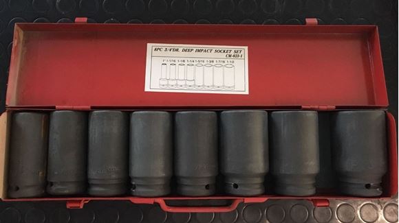 Imagen de Jgo Dados Largos Impacto 3/4 8pzas Mm C/maletín - Ynter Ind