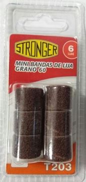 Imagen de Mini Bandas De Lija Grano 60 6unidades - Ynter Industrial