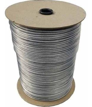 Imagen de Linga Cable Acero Forrado Pvc 5mm 1/8x3/16 X75mts - Ynter