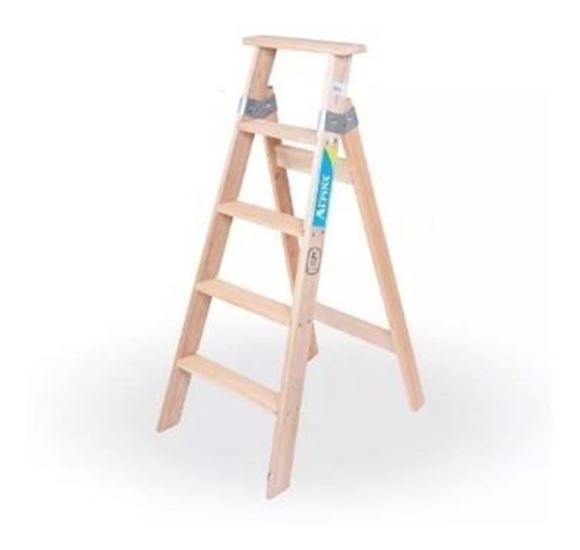 Imagen de Escalera Familiar Madera De 5 Escalones - Ynter Industrial