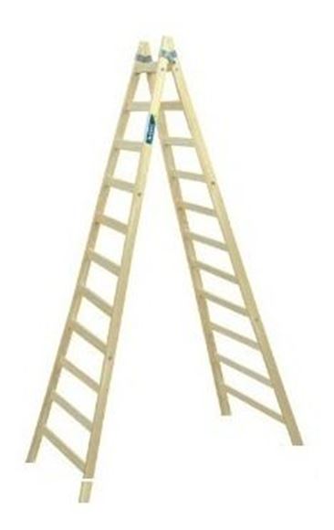 Imagen de Escalera Pintor Madera 11 Escalones Eucaliptus- Ynter Industrial