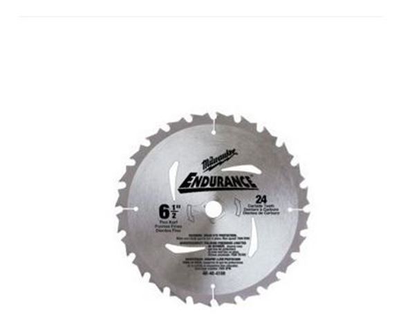 Imagen de Hoja  sierra circular 6 1/2" p/madera 24d  Milwaukee 4840