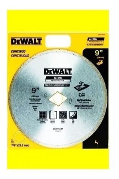 Imagen de Disco diamantado Dewalt 230mm continuo - Ynter Industrial