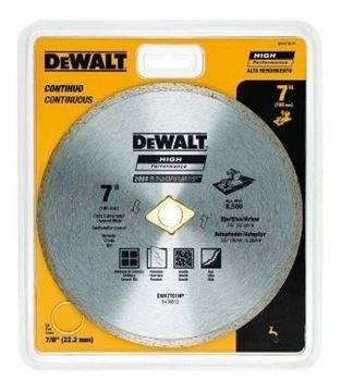 Imagen de Disco Dewalt diamantado 180mm continuo - Ynter Industrial
