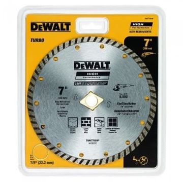 Imagen de Disco Diamantado Dewalt 180mm Turbo - Ynter Industrial 