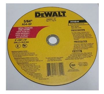 Imagen de Disco Dewalt Cte Metal Chato 230x2.02x22.2mm - Ynter