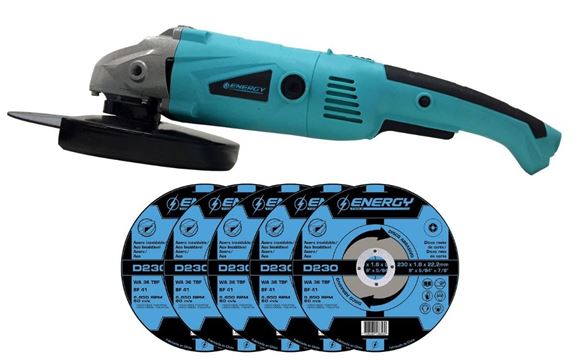 Imagen de Amoladora angular eléctrica 9" Energy c/5 discos - Ynter Industrial