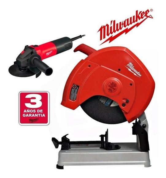 Imagen de Sierra Sensitiva 14  + Amoladora Milwaukee 41/2 - Ynter Ind