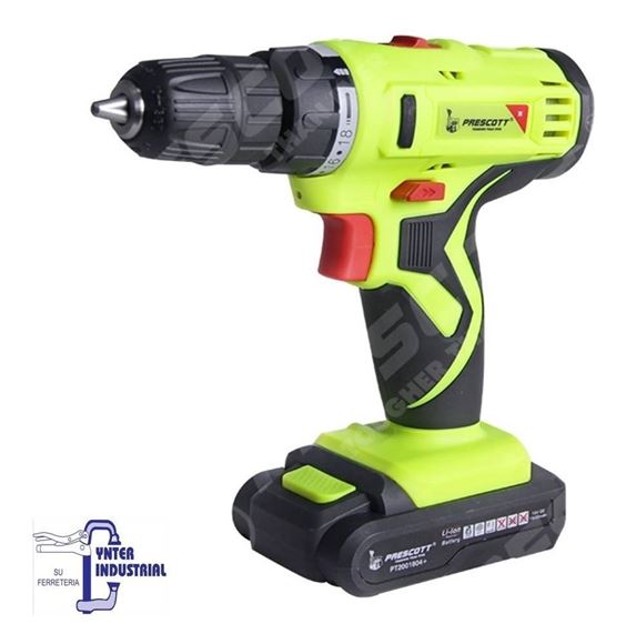 Imagen de Taladro Atornillador 18v / 2 Velocidades / Prescott - Ynter