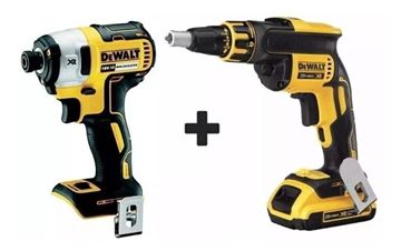 Imagen de Kit Dewalt 20v Atornillador yeso + Atorn Impacto Brushless - Ynter