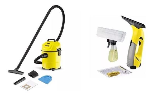 Imagen de Combo clean home aspiradora WD1+limpia vidrio WV50 Karcher-Ynter Industrial