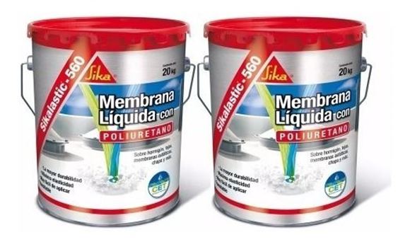 Imagen de Membrana liquida  c/poliuretano Sikalastic-560 20+20kg Sika