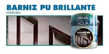 Imagen de Barniz Pu Belco Aqua Brillante Exterior UV 3.6 Lt - Ynter Industrial