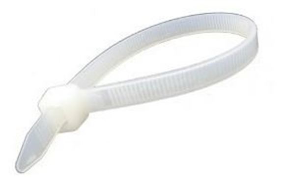 Imagen de Precinto Abrazadera Blanca 8 X 400 Mm Bolsa 50uni - Ynter 