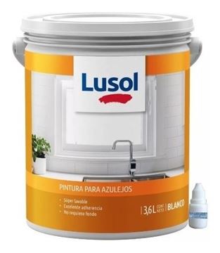 Imagen de Pintura Lusol Blanco 3.6l Azulejos Ceramicas - Ynter