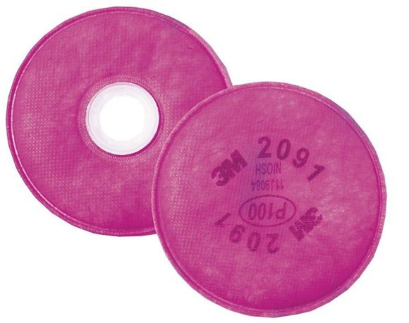 Imagen de Filtro P/respirador 3m P100 2091 - Ynter Industrial 