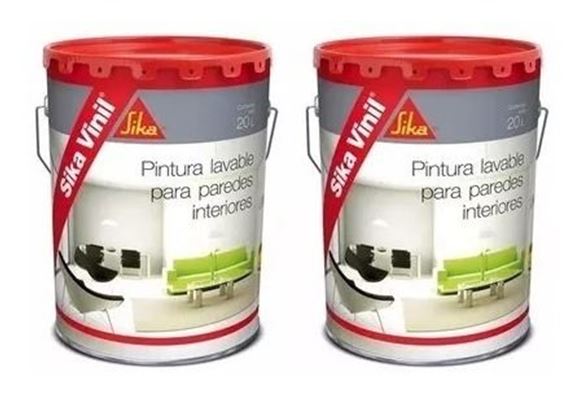 Imagen de Pintura mate p/pared SIKA VINIL 20+20lt - Ynter Industrial