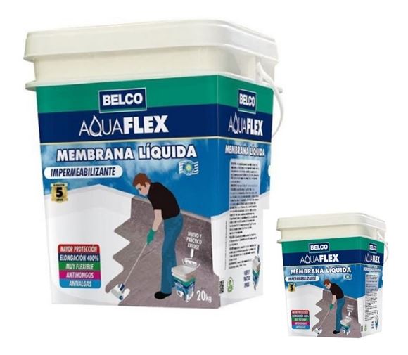 Imagen de Membrana liquida Aquaflex térmica Belco 20kg + 4kg - Ynter Industrial