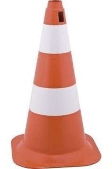 Imagen de Cono de señalizacion 50cm naranja poliet WADFOW - Ynter Industrial