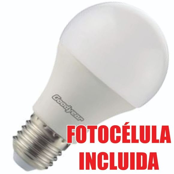 Imagen de Lampara c/fotocelula 9w 6000k luz CALIDA