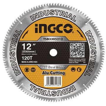 Imagen de Hoja disco de sierra p/aluminio 12 120 dientes Ingco - Ynter Industrial