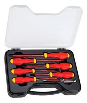 Imagen de JUEGO DESTORNILLADORES AILADOS 1000 VOLT MALETIN STANLEY 7 PCS- Ynter