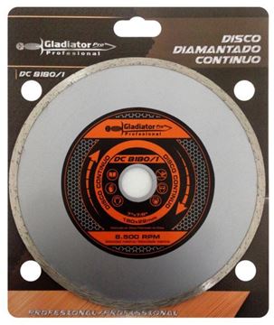 Imagen de Discos diamantados  Gladiator  180 x 22mm- Ynter Industrial