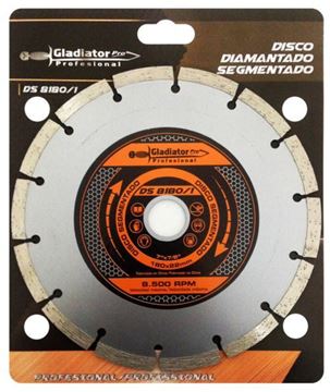 Imagen de Discos abrasivos tipo segmentado  Gladiator  180 x 22mm- Ynter Industrial