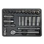 Imagen de Juego de tubo, Llave Crique Métrico 23 Pzas. 3/8" Gladiator - Ynter Industrial