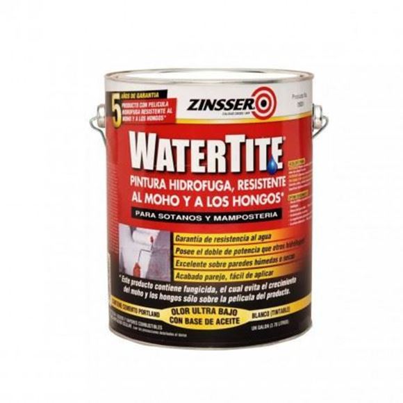 Imagen de Rust Oleum zinsser water tite blanco mate- Ynter Industrial